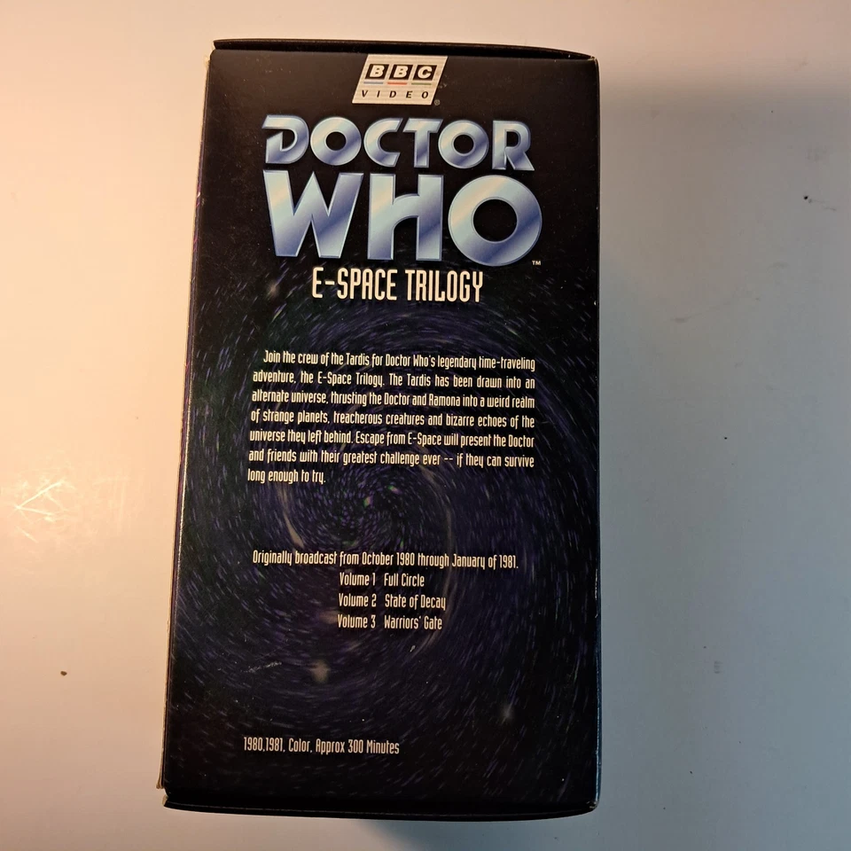 Doctor Who - The E-Space Trilogy (VHS, 1997, 3-Tape Set) - Image 3 of 4