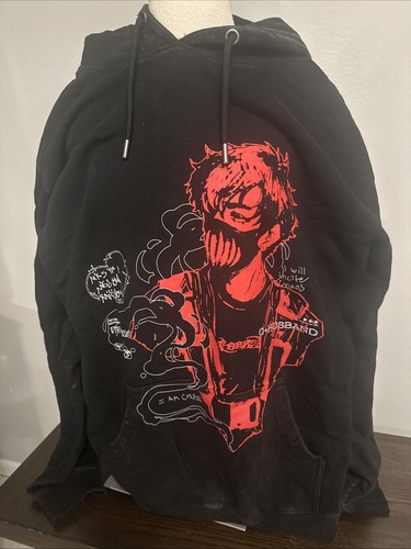 Corpse Husband I Am Corpse Husband Sz L Hoodie Pullover Sweatshirt Anime Black