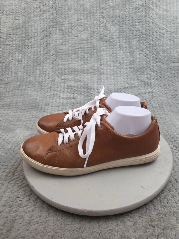 Zapatillas deportivas informales con cordones Cole Haan Grand.OS de cuero marrón para hombre talla 10,5 M Foto 2 de 4