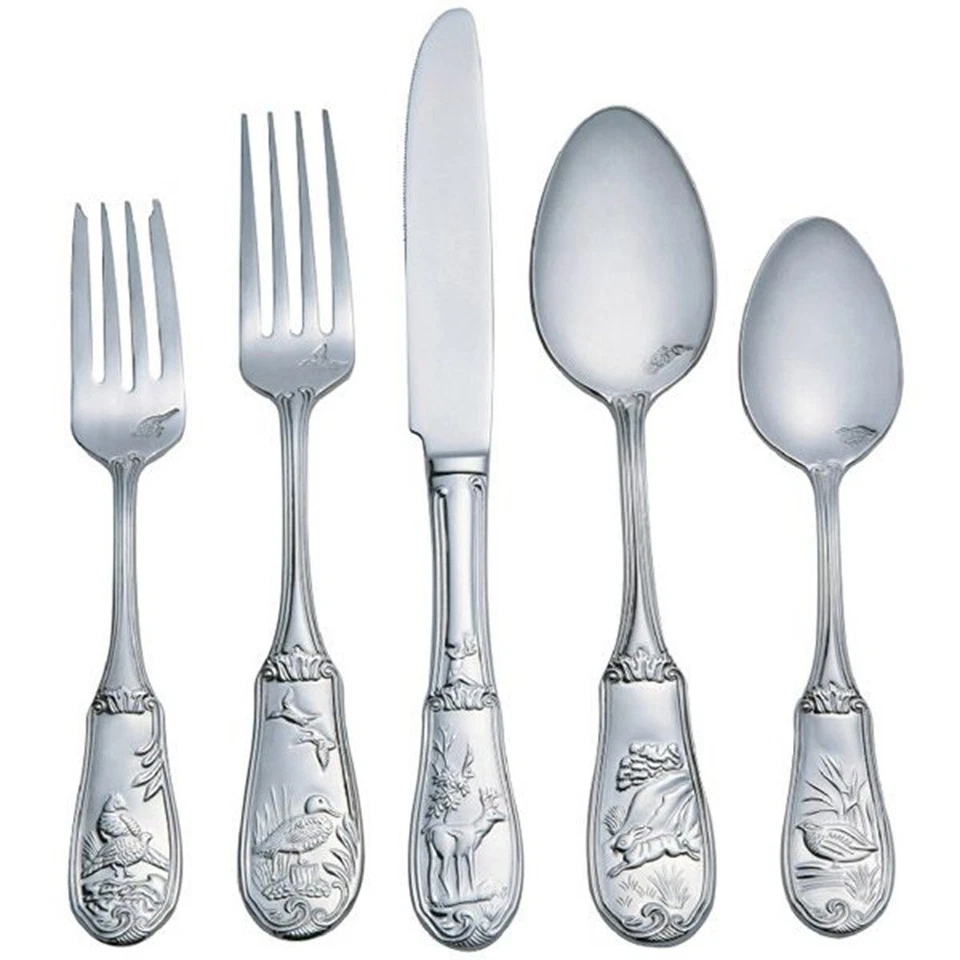 Spode Woodland 18/10 Stainless Steel 20pc. Flatware Set (Service for Four) - Image 2 of 4
