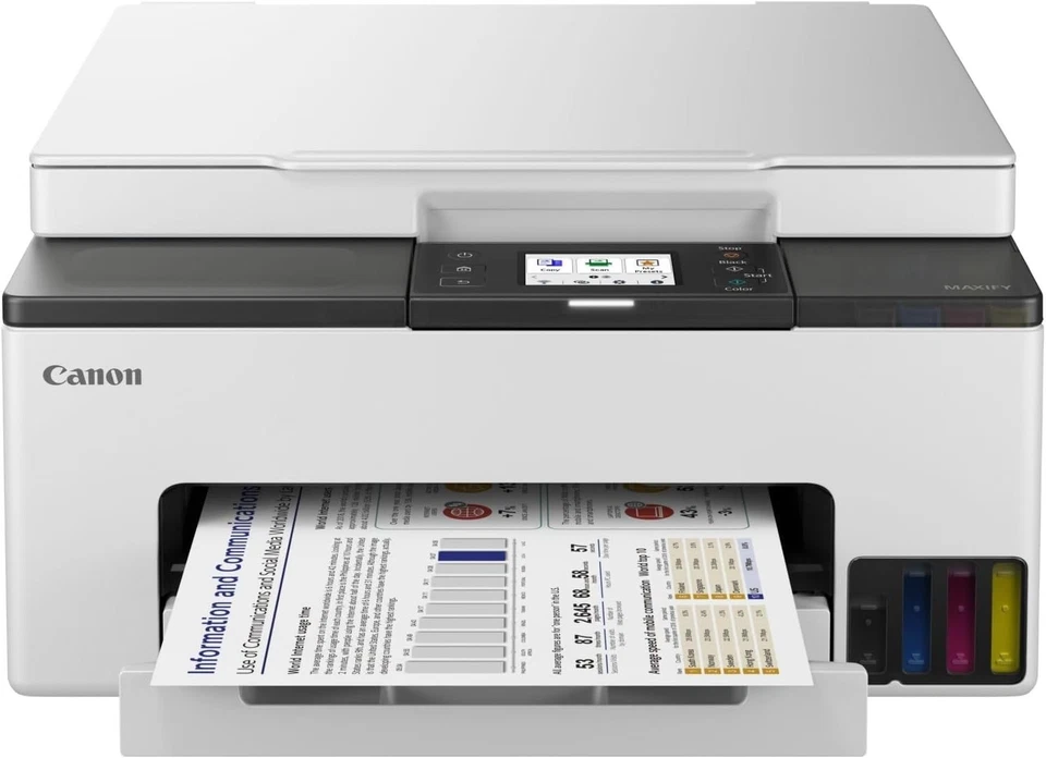 MAXIFY GX1050 Colour Inkjet Printer Wi-Fi Auto-Duplex A3 - Image 3 of 4