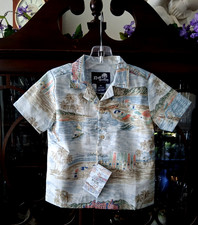 Reyn Spooner Boy's "WAIKIKI NOSTALGIA" NWT Color- Ocean Toddler Set Size 3T