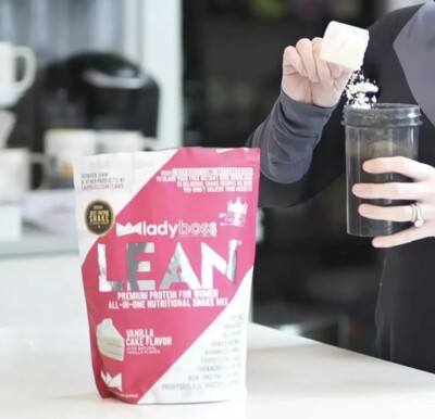 Lady Boss Lean Protein Powder - VANILLA CAKE -  READ DESCR.- New, 30 serv.