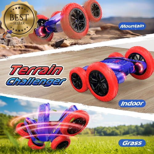 Toy Spider Remote Control Car - 360°Rotating with Headlights Boys Age 6+ - Picture 6 of 12