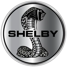 Cobra Shelby Ford Mustang GT Racing Moto Sports Vinyl Sticker Decal Black Silver