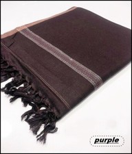 AFGHAN PATOO HANDMADE COZY SAWATI WOOL SOLID PASHTUN SHAWL SCARF WRAP MENS WOMEN