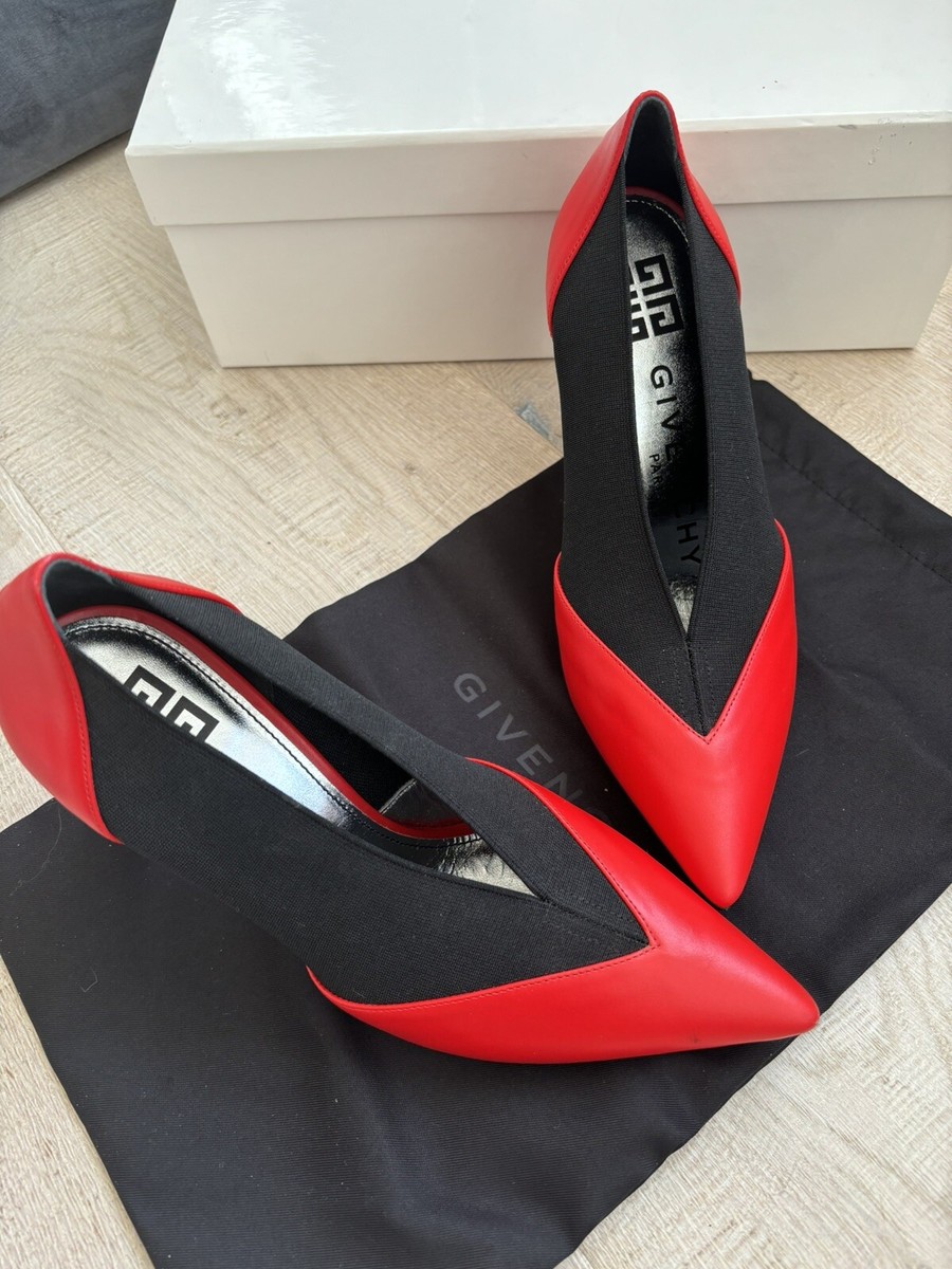 サンダル・ミュール GIVENCHY RED LEATHER PUMPS NEW Givenchy pump red leather Size 6.5 | eBay
