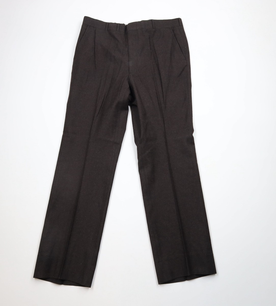 【60s〜】 EURO vintage wide baggy slacks Vintage Classic Loose Wide-Leg Trousers Straight Pleated