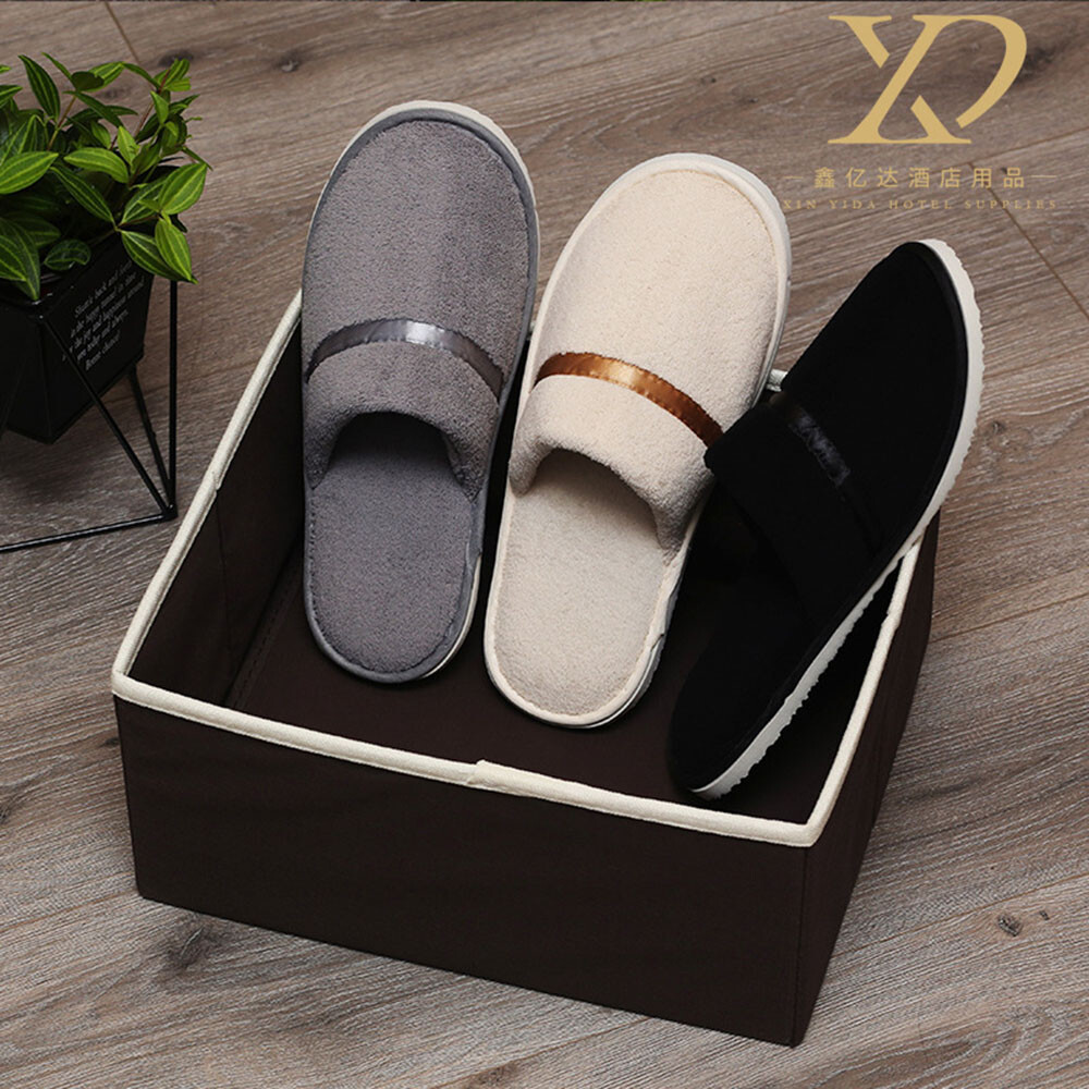 PANTOFOLA D’ORO Pantofole monouso all inclusive pantofole in pile di corallo ciabatte unisex hotel.