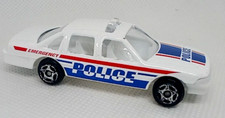 1993 white Chevrolet Caprice 4door Police Car Scale 1/64 - Loose No Box 