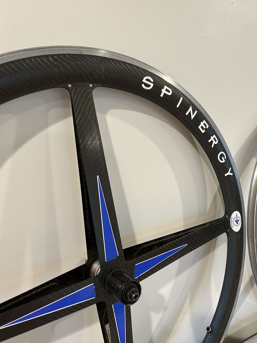 Vintage Spinergy Rev X Carbon Fiber Wheel Set 700c Clincher Wheels