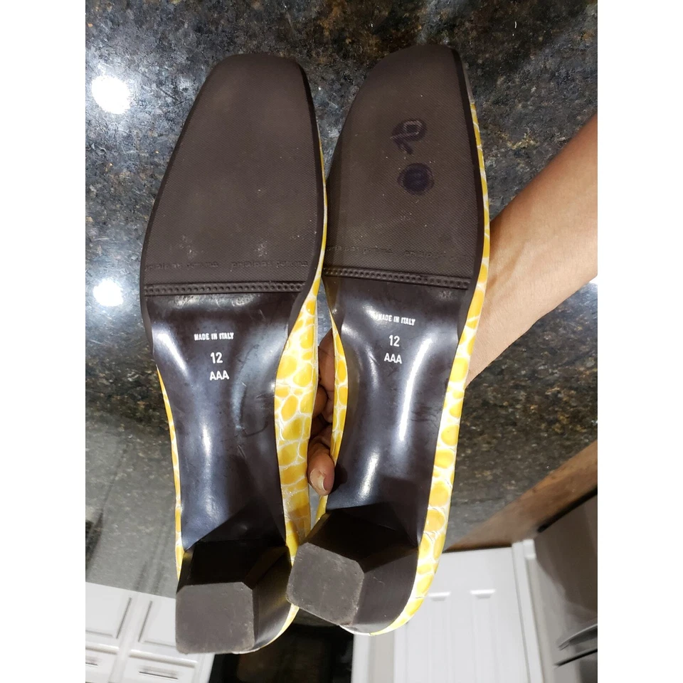 Zapatos de salón Renzo Fontanelli virgen para mujer talla 12 AAA gris cuero tacón bloque tirar Foto 4 de 4