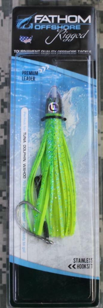 Fathom Offshore TL01XS-01-PR Half-Pint Double O' Natural Rigged Paua Green  NEW!