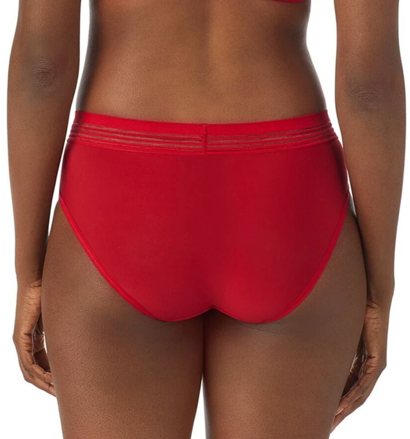 Bragas Le Mystere Second Skin Hipster, rojas, talla pequeña Foto 3 de 3