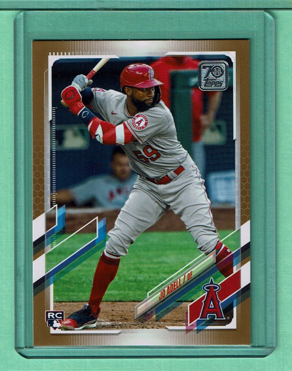 2021 Topps Series 1 JO ADELL Rookie RC #43 Gold Parallel 1496/2021 Angels NMMT+