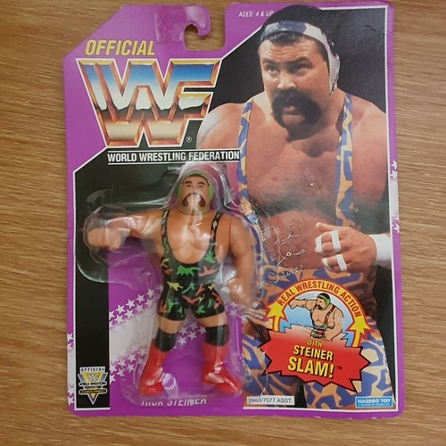 Hasbro WWF Rick Steiner Series 9 Purple Card (With...