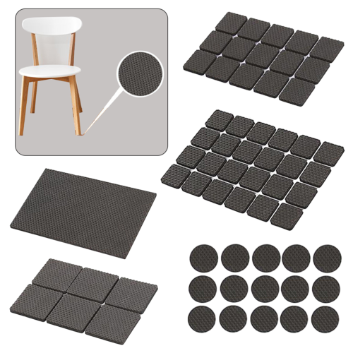 Felt Pads Sticky Anti-Slip Oak Wooden Furniture Floor Protection Self Adhesive - Afbeelding 1 van 11