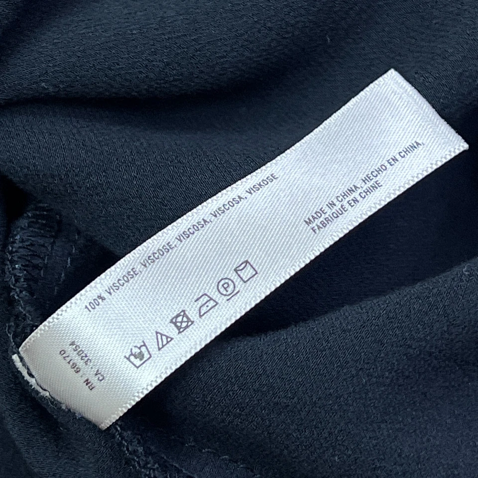 Camiseta sin mangas Anthropologie Floreat para mujer mediana negra satinada cuello en V cami evento LEER Foto 4 de 4