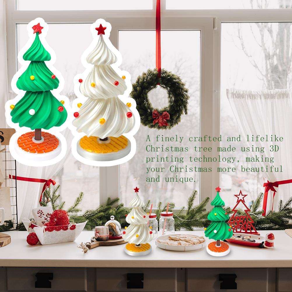 3D Printing Dancing Christmas Tree Ornaments Printed Christmas Gift Toys/