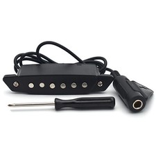 Acoustic Guitar Soundhole Magnetic Pickup Humbucker Passive With Power Jack F