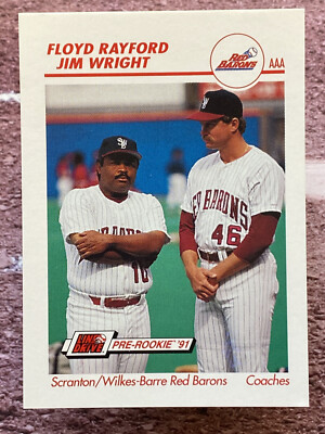 1991 Impel Line Drive Pre-Rookie AAA Floyd Rayford Jim Wright #500
