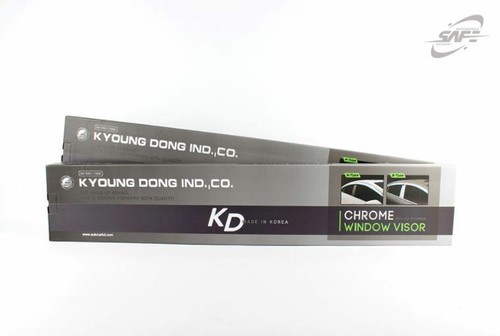 Chrome Window Vent Visor Rain Guard 4PCS Set K639 for Kia Sorento 2003-2009 - Picture 8 of 8