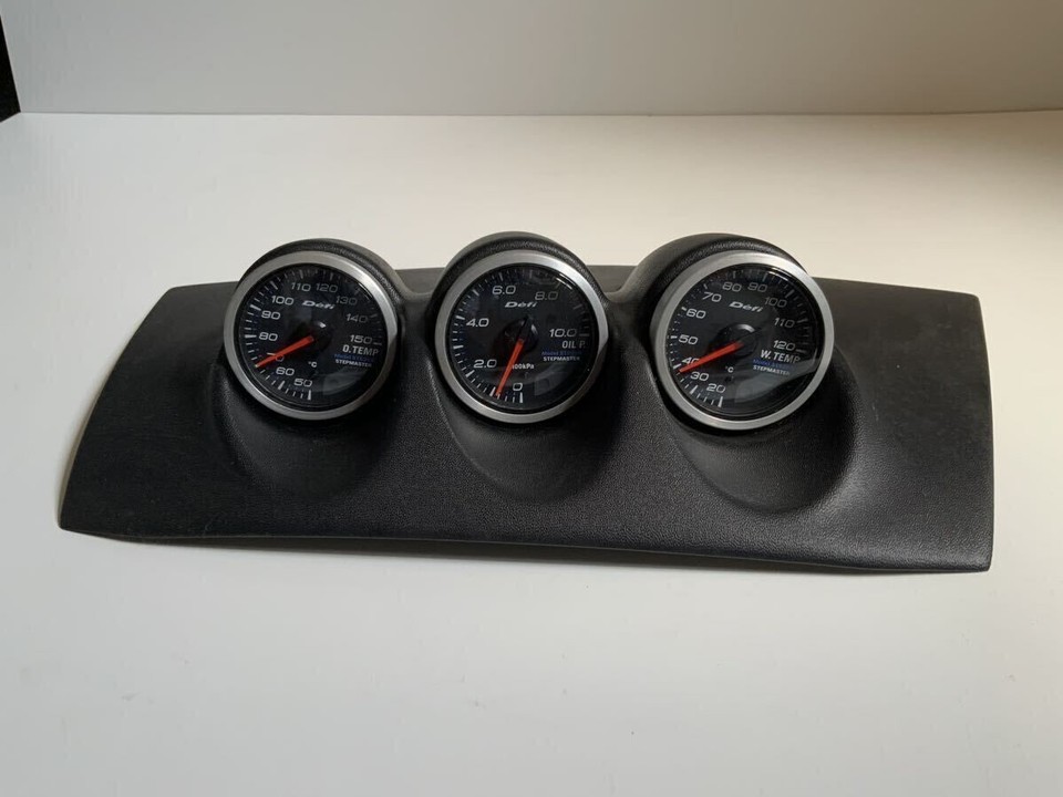 Defi STS26B Oil Temp, Oil Pressure, Water Temp Gauge Set eBay