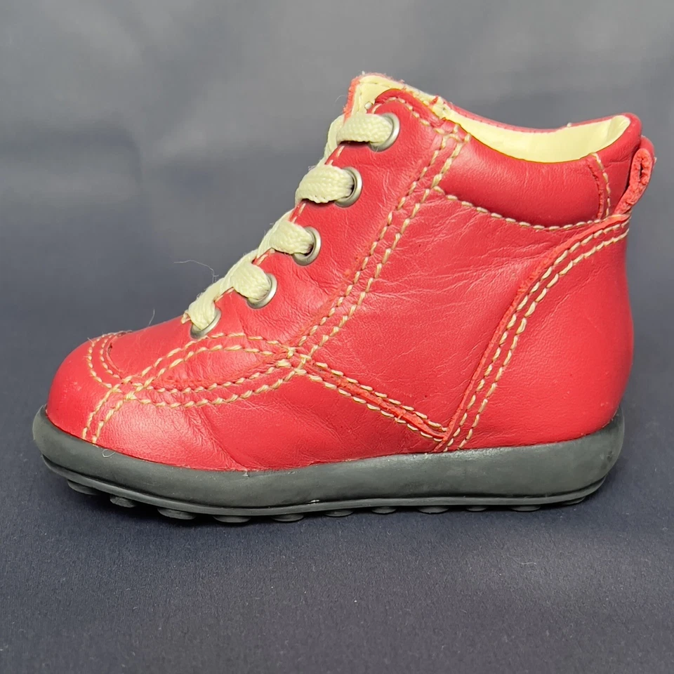 Красный кожаный лодыжки чукка ботинки Baby GAP туфли размер 3 очаровательный - Изображение 3 из 4