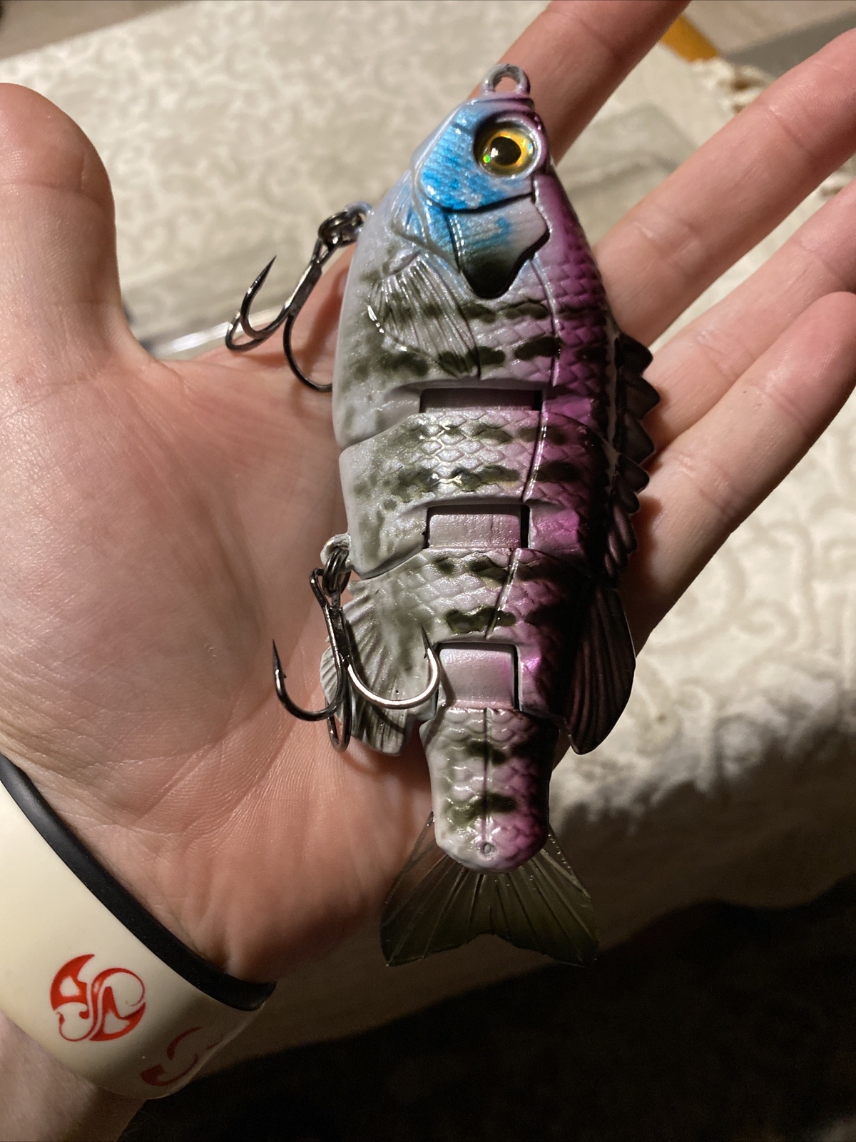 3:16 Lure Co. Swimbait 5 FS Gill Lot Of 2-(1) SS/(1)F BaitWorks Custom Color - Image 9