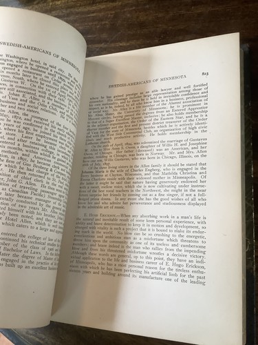 A History of Swedish-Americans of Minnesota 3 Vol Set 1910 LEATHER Spine Corners - Picture 16 of 24