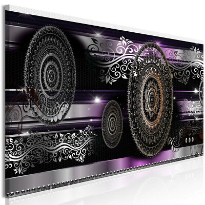 Abstrakt Mandala Vintage Art VLIES LEINWAND DEKO BILDER WANDBILD XXL WOHNZIMMER