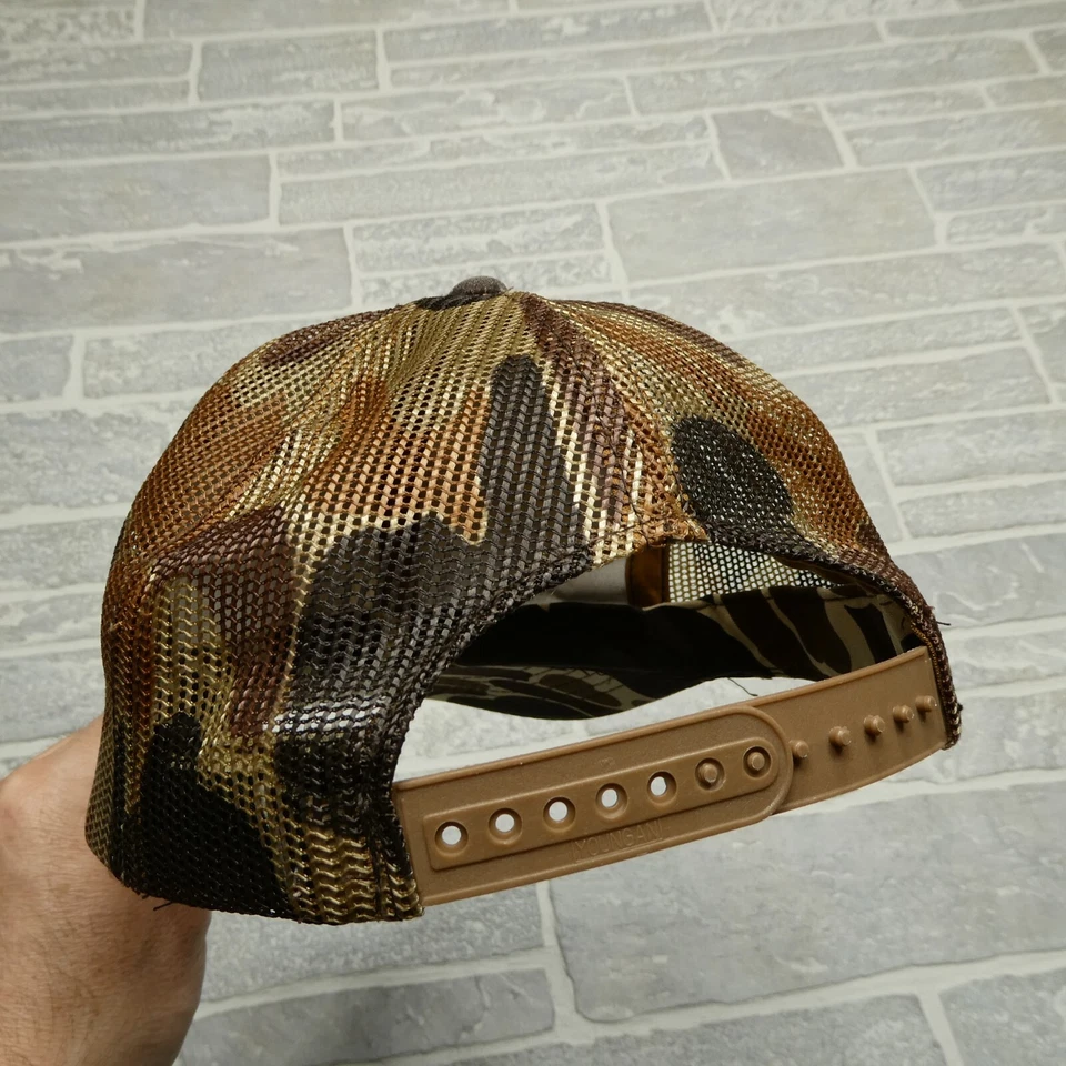 VINTAGE Camo Hat YA Young An Hat Company Duck Hunting Camo Snapback One Size - Image 3 of 4