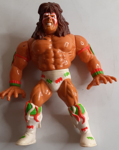 Hasbro WWF 1991 Ultimate Warrior White Trunks...