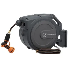 Giraffe Tools Retractable Garden Hose Reel 78'x1/2" Water Hose Reel Wall-Mounted