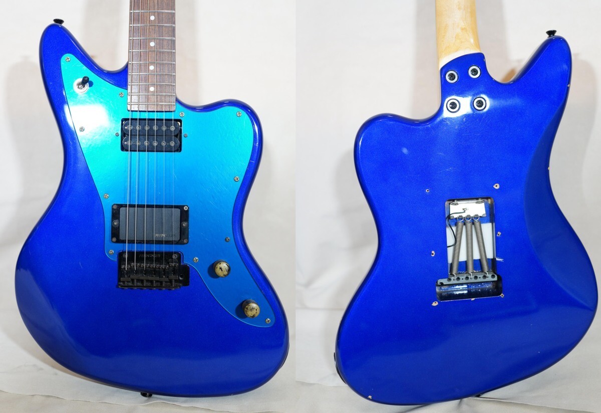 Used 90's Fernandes JG-45 Blau Metallic Electric Guitar Jaguar Shape PlayerGrade Used 90's Fernandes JG-45 Blau Metallic Electric Guitar Jaguar Shape PlayerGrade
