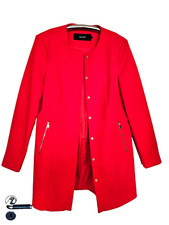 VERO MODA LONG BLAZER /BLAZER /JACKE /GEHROCK rot, Gr.M 38/40, Waffelpiqué *NEU*