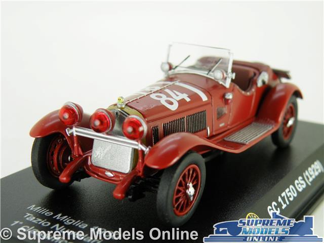 ALFA ROMEO 6C 1750 GS MODEL CAR 1929 RED 1:43 SCALE RACING MILLE MIGLIA K8