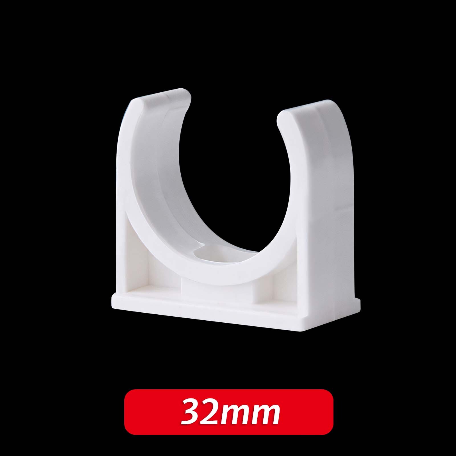 PVC Water Tube Pipe Hose Clips Clamp Holders 2050mm Open Pipe Clip White/Gray eBay