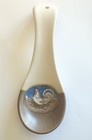 Vintage Otagiri Rooster Spoon Rest Ladle Holder Ceramic 9" Farm House Decor