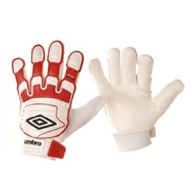Umbro Stealth Shield rot weiß Training Fußball Torwarthandschuh Größe 6