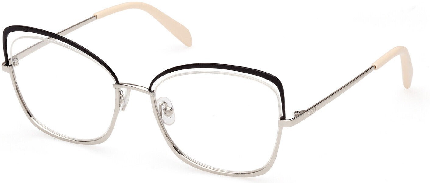 Emilio Pucci EP 5208 005 Black Metal Cat Eye Optical Eyeglasses Frame 55-18-140