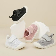 Baby Toddlers Breathable Mesh Prewalker Kids Girls Boys Soft Walking Flat Shoes