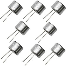8 Pack 9.7mm Diameter Electret Condenser Microphone FET, 2-10V DC, 1K Impedance