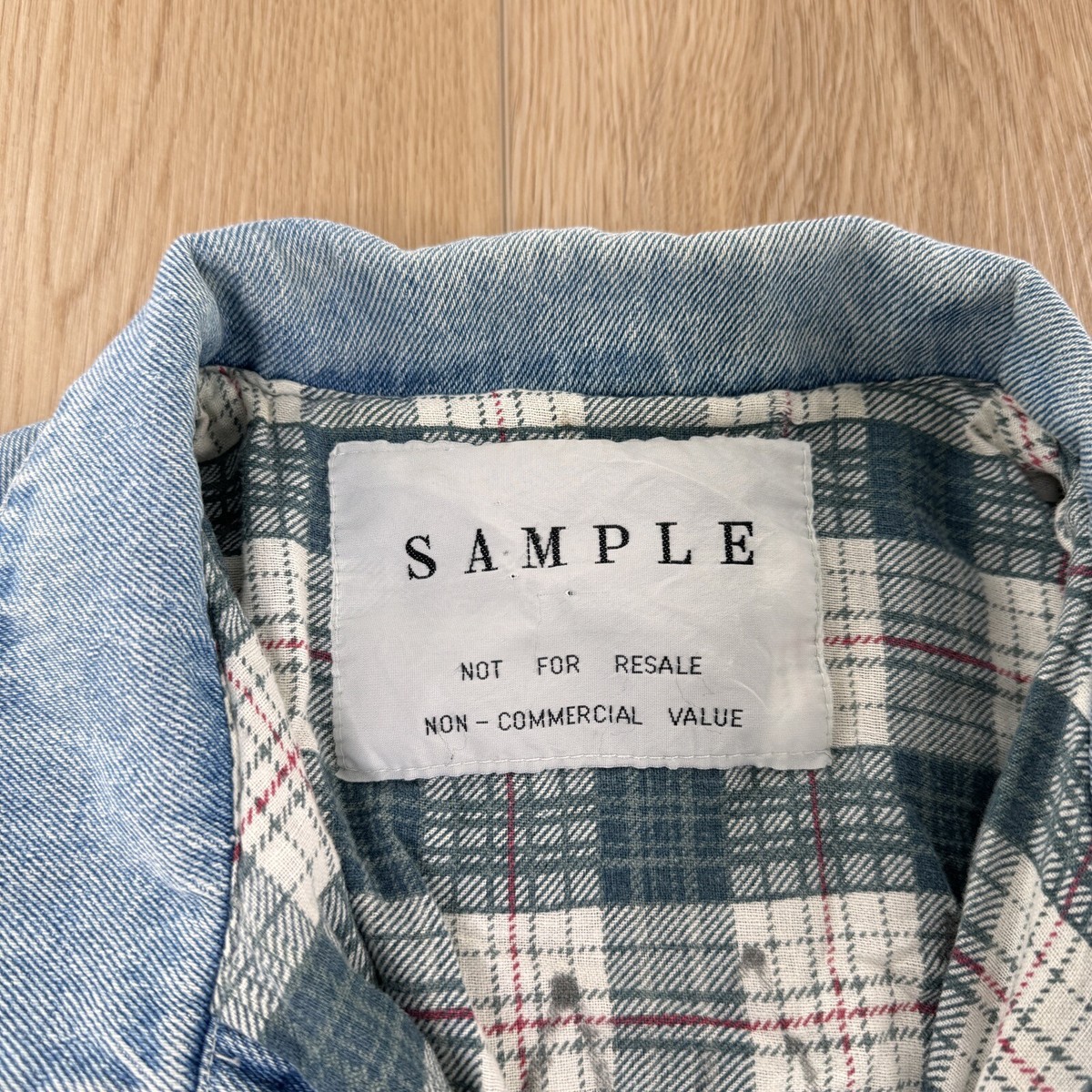 SAMPLE Rare Remington Jean Jacket Blanket Fleece Lined