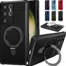 Magsafe Magnetic Ring Holder Case For Samsung Galaxy S25 Ultra S22 S24 FE Cover