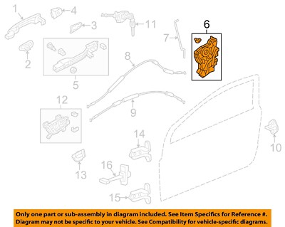 HONDA OEM 2012 Civic Door Lock Hardware-Lock Assy 72150TR0A01