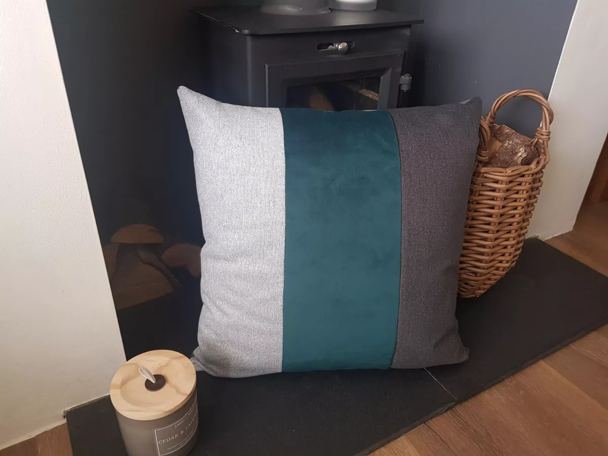 Dark teal cushion covers cheap