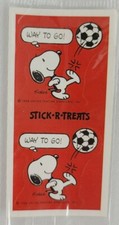 Vintage 50s Sticker Stick-R-Treats Peanuts Snoopy Schulz Hallmark 1958