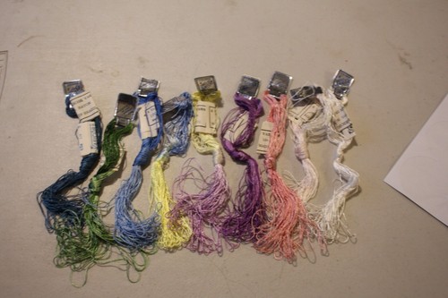 Varicor Luinha Variegated Embroidery Thread yarn 9 Skeins 15 meters each vintage - Picture 6 of 6