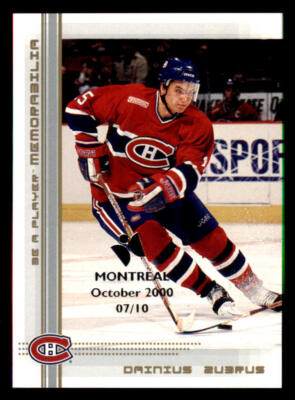 2000-01 BAP Memorabilia Montreal Olympic Stadium Show #78 Dainius Zubrus /10